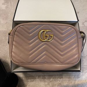 Gucci Tan Marmont Small Bag GG